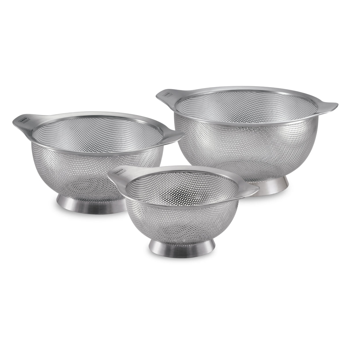 3 Pk Stainless Steel Colanders