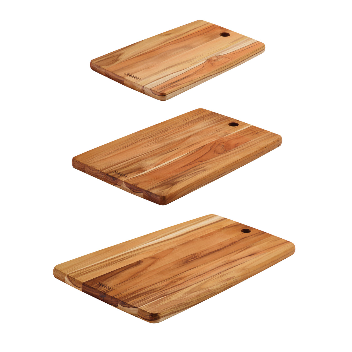 3 Piece Teak Wood Kitchen Board Set